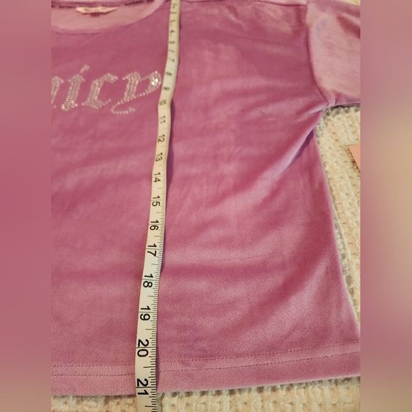 Juicy Couture Women's Lavender Velour Short Set XL 80s 90s Soft Sexy NWT - Picture 10 of 13